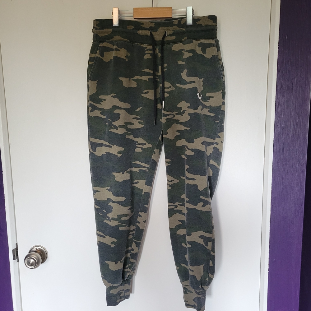 True Religion Camo Jogger Pants